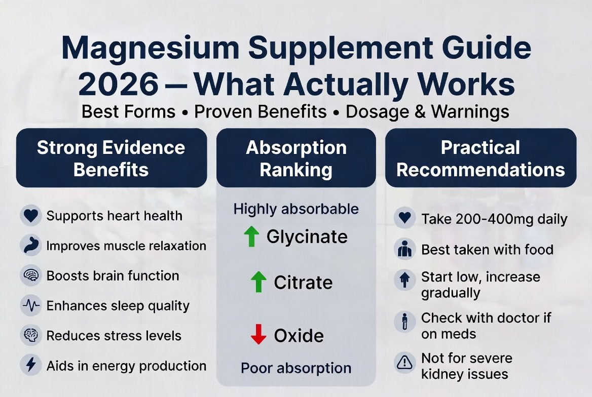 Magnezyum: Uykuyu, Kan Basıncını ve Enerjiyi İyileştiren Ucuz Takviye