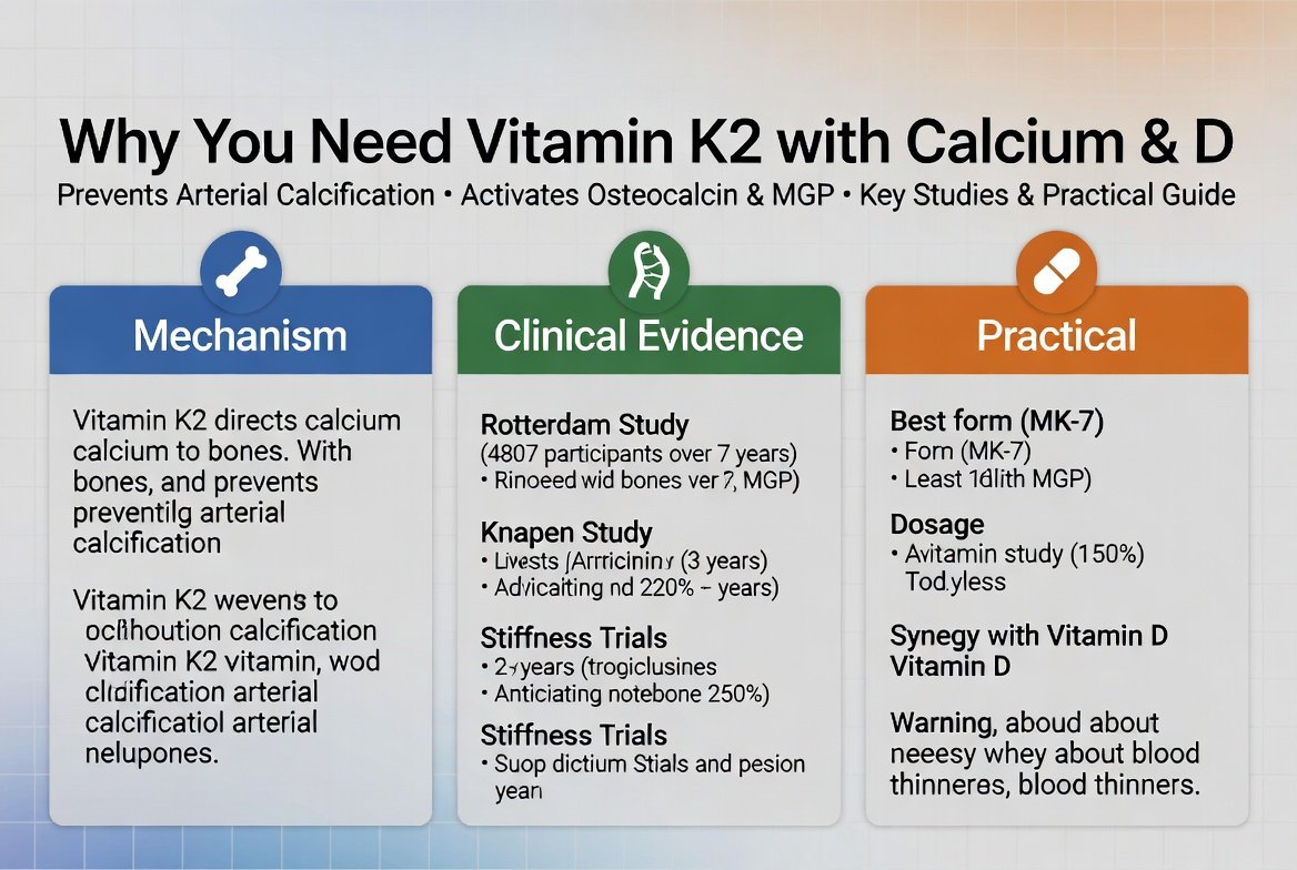 K2 Vitamini (MK-7): Kalsiyumu Kemiklere Yönlendirir, Atardamarlardan Uzaklaştırır