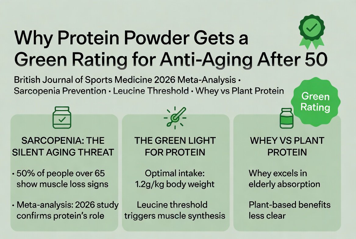 50 Yaş Sonrası Protein Tozu: Sarkopeniyi Durduran Takviye