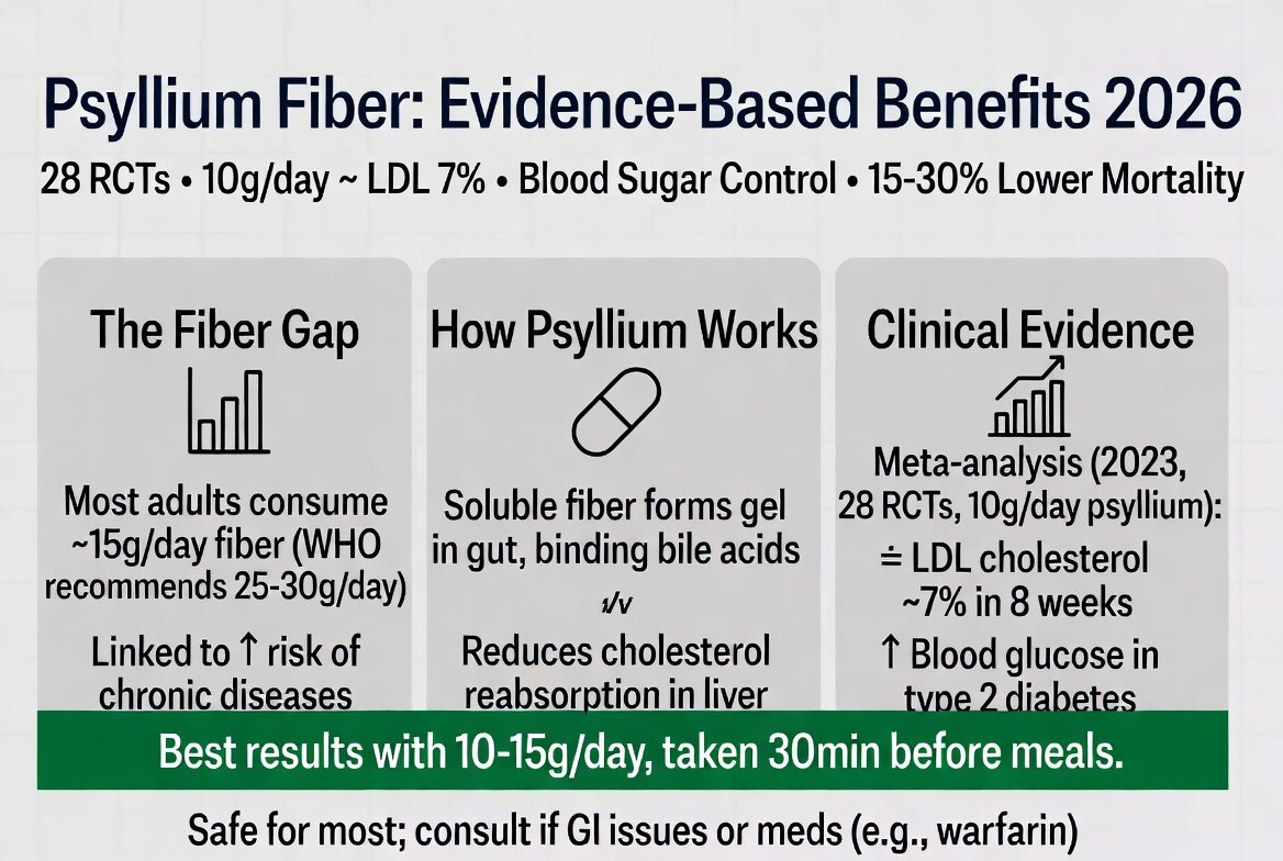 Psyllium: Kolesterolü ve Kan Şekerini Düşüren Diyet Lifi