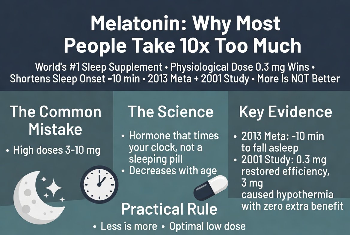 Uyku İçin Melatonin: Neden Düşük Doz En İyi Sonucu Verir