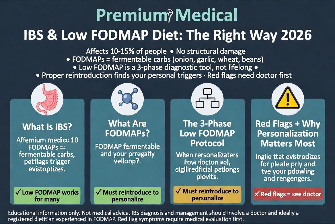 FODMAP ডায়েট ইরিটেবল বাওয়েল সিনড্রোমের জন্য: একটি ধাপে ধাপে ব্যবহারিক গাইড