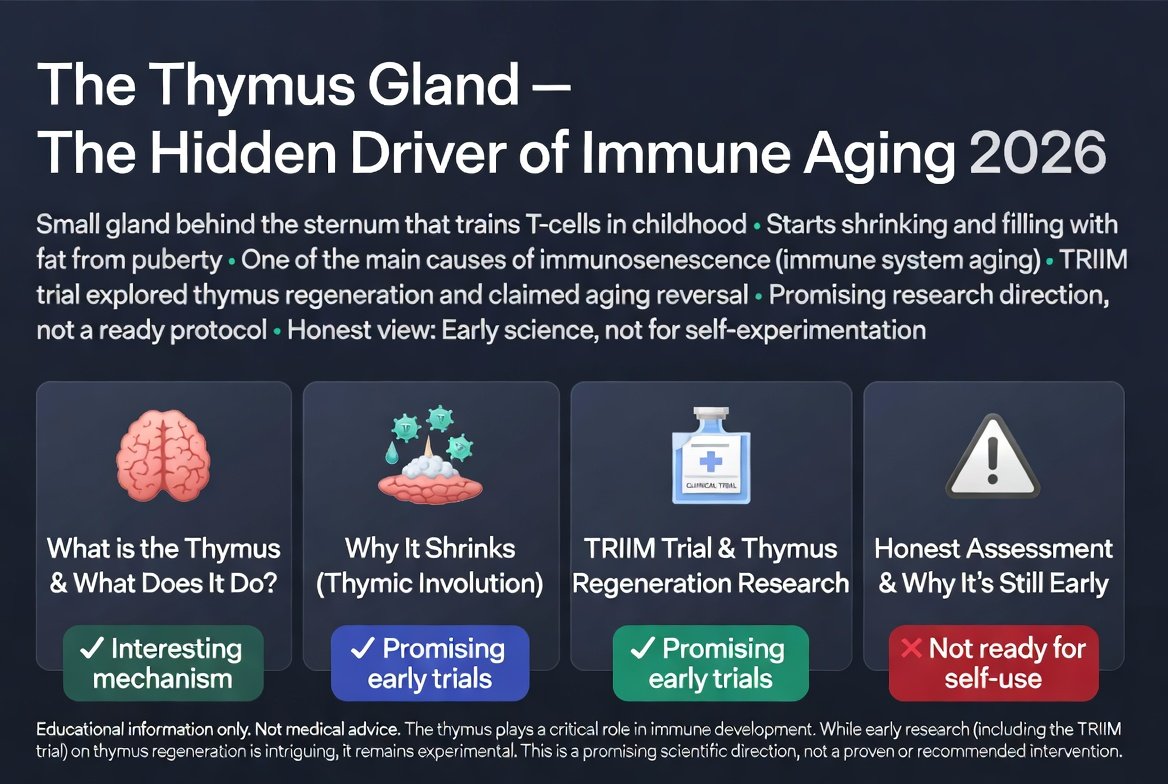 De thymus: veroudering van het immuunsysteem en regeneratie