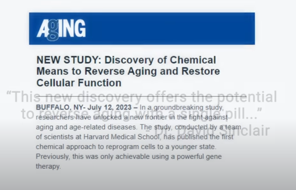 आयु परिवर्तन की गोली जल्द ही आ रही है?