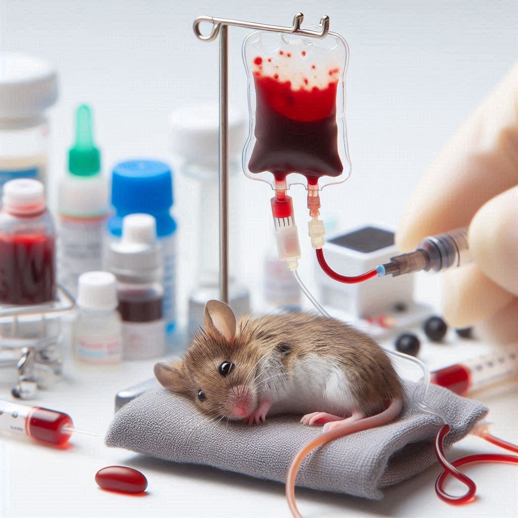 El plasma de ratones jóvenes revierte el envejecimiento en ratones mayores